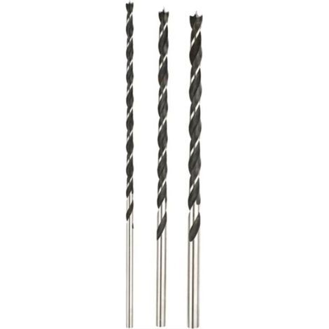 Jeu de forets pour le bois 3 pièces 8 mm, 10 mm, 12 mm Longueur totale 300 mm (1/3)