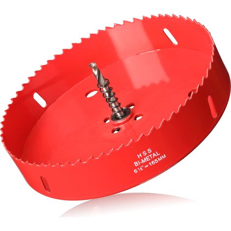 Couronne de forage de 165mm, Scie Cloche pour Bois (1/5)