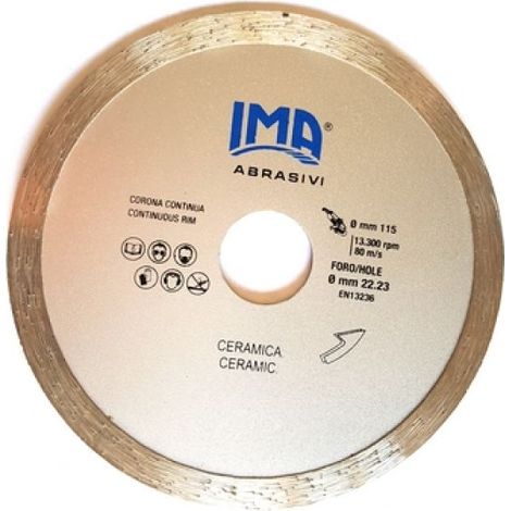 DISCO DIAMANTATO PER CERAMICA Diam. 115 mm