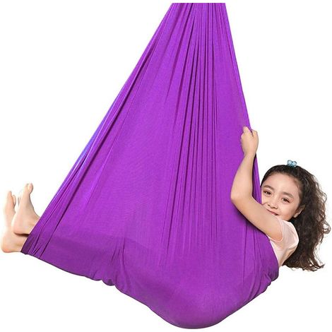 Sinnesschaukel, Yogaschaukel, elastische Hängematte im Sommerangebot für Kinder, Jugendliche und Erwachsene