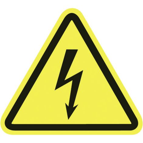 Warnschild Warnung vor elektrischer Spannung Kunststoff     100 St. (1/2)