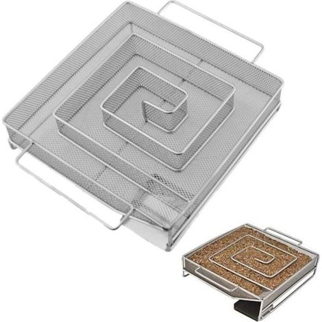 Générateur De Fumée - Boîte De Fumée En Acier Inoxydable Carrée - Pour Fumoir À Billes Et Fumoir À Charbon - 1 Pièce (1/3)
