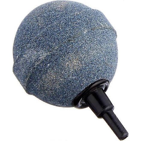 Pierre à air de rechange de 50 mm, compatible avec les pompes d'aération et les systèmes d'aération de bassins, grise. (1/4)