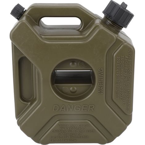 Ortviai Bidon à carburant 3 L vert pour véhicules tout-terrain, moto, UTV, ATV – Réservoir d’urgence en ABS