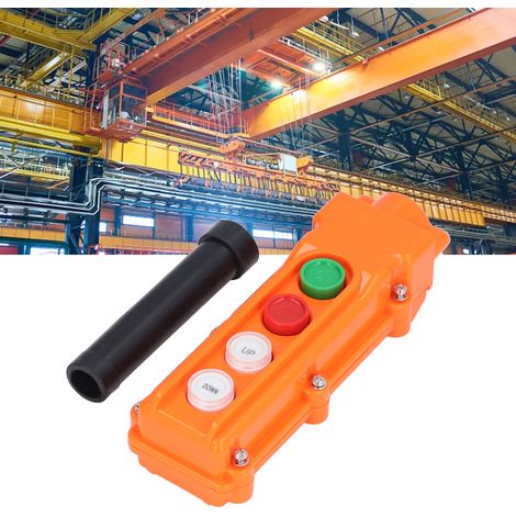 Interrupteur à distance étanche pour grue, télécommande manuelle de palan, 220V/500V 5A