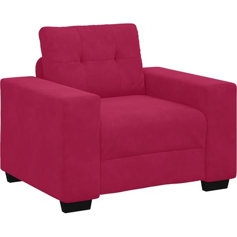 Maison Exclusive - Divano Sedia Rosso Vino 100x78x80 cm Velluto