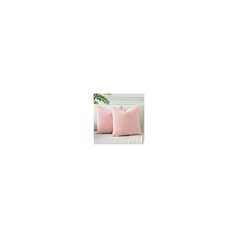 Housses de Coussins en Velours Côtelé Décoratif Canapé Taie d'oreiller Doux Decoration pour Maison Salon Chambre Canapé Décoration 40x40cm Lot de 2 (1/5)