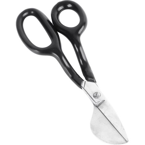 Ciseaux à bec de canard pour tapis de 18 cm, ciseaux à poils longs, ciseaux à bec de canard pour applications, poignée ergonomique pour loisirs créatifs et broderie, noir (1/5)