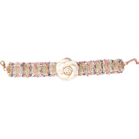 Collar de flores para mascotas, tejido de lana, collar decorativo para perros, 2 unidades (1/5)