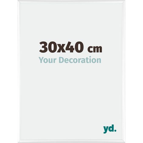 Cadre Puzzle 30x40 cm - Blanc Brillant - Aluminium - Kent. (1/5)