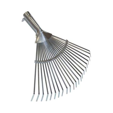 SCOPA GIARDINO A VENTAGLIO STARS - ACCIAIO ZINC CM 29/48X43 O.CONICO MM 26- 5 pezzi