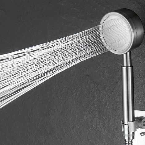 Pommeau Douche Haute Pression en Acier Inoxydable 304 - Douchette Douche Salle de Bain Economie d'Eau Installation Facile - Méthode de Jet en Forme de Taille (1/4)