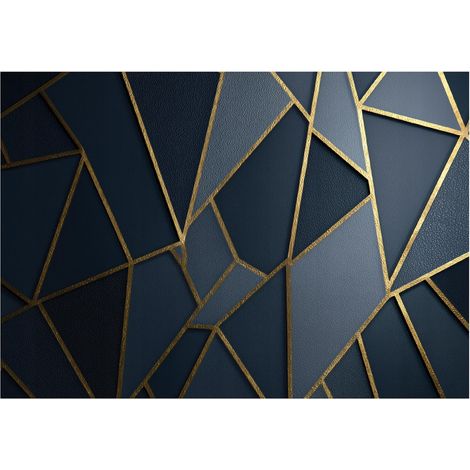 Moderne Fototapete Geometrisch Abstrakt – Großformat Wandtapete 200x140 cm – Design für Wohnzimmer & Schlafzimmer