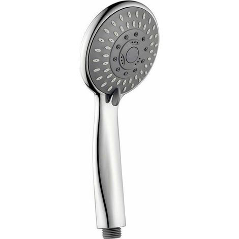 RHG Pommeau de douche universel Macaron pommeau de douche salle de bain 5 modes chrome (1/5)