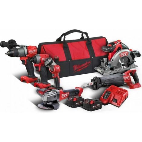 Milwaukee- Powerpack 6 Outils 18V Fuel M18 FPP6F3-502B-MILWAUKEE-4933480875 (1/3)