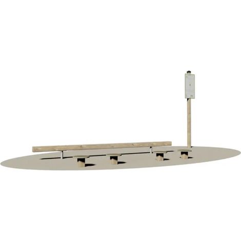 Flessione Braccia Giochipark legno e acciaio Ø4cm outdoor fitness EN 16630 (1/2)