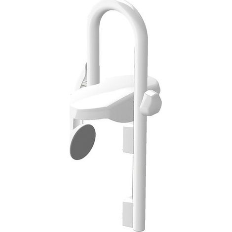 Tirador de entrada para baño Blanco Acero Inoxidable Spirella