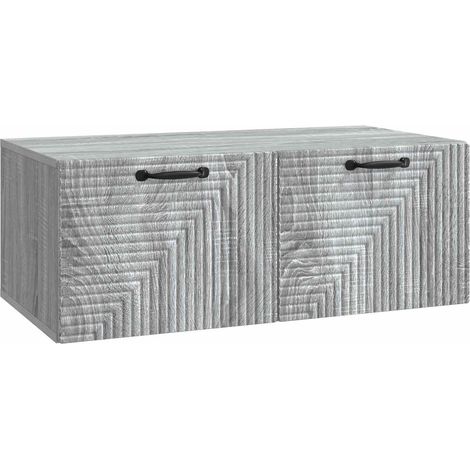 Maison Exclusive - Mobile Porta TV da Muro Grigio Sonoma 78,5 x 41 x 30 cm (1/5)