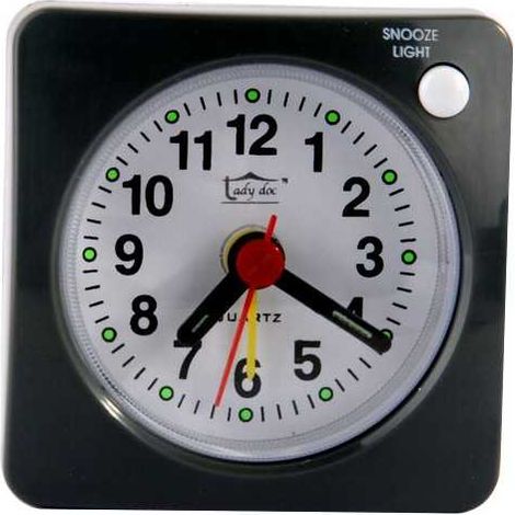 Reloj despertador suave gris Ladydoc 07138