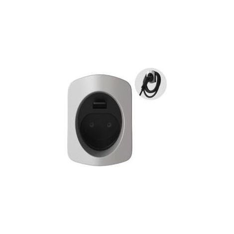 Convient pour Support mural pour câble de recharge de véhicule électrique – Résistant aux intempéries – Installation facile – Compatible avec les chargeurs 220 V CA (1/2)