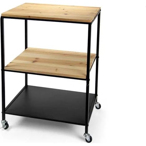 Carrito de metal 3 estantes 58x35x68