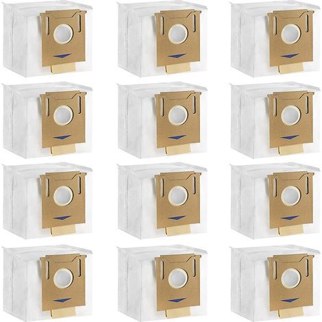 Lot de 12 sacs pour aspirateur ECOVACS DEEBOT N8+ N8 Pro+ N8 Pro Plus T8 T8+ T8 AIVI T8 AIVI+ T8 MAX T9+ DX93 DDX96 et station d'aspiration Yeedi Vac (1/5)