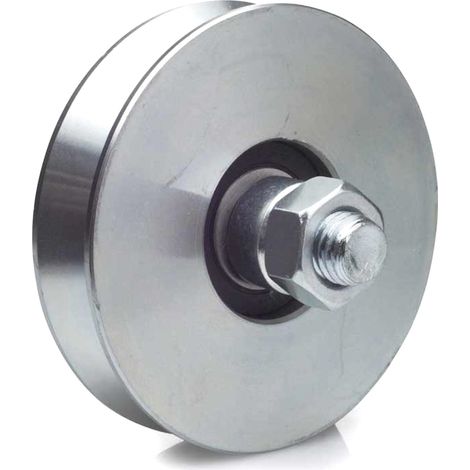 Roue à gorge V Ø 100 mm pour rail en V