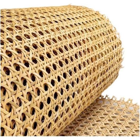 Rouleau de Cannage en Rotin Naturel 40x150cm Flexible pour Décoration Durable