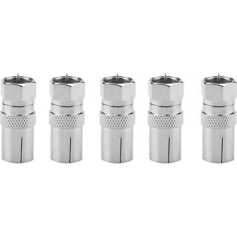 5-F-Stecker auf RF-Koaxial-TV-Antennenadapter (1/5)