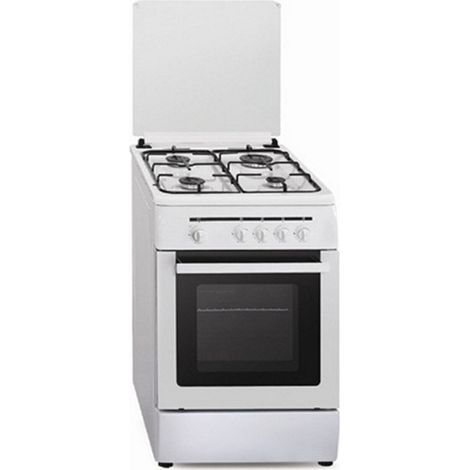 Cucina a Gas Vitrokitchen CB55BB BUT Bianco 1800 W
