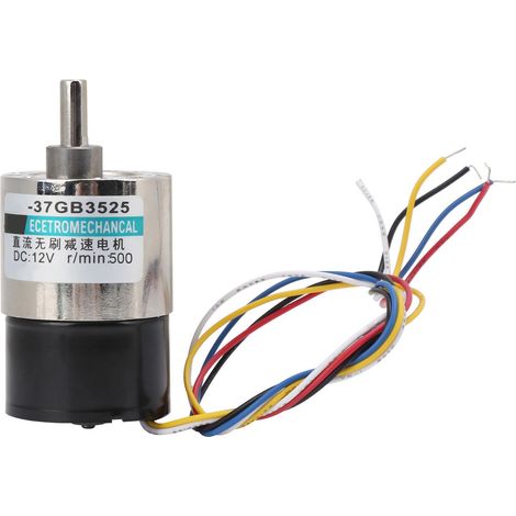 Moteur sans balais 12V CC avec support et variateur, sens horaire/antihoraire, XD-37GB, 25500 tr/min, basse vitesse (1/5)