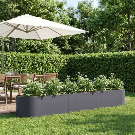 Jardin surélevé Anthracite 300 x 40 x 40 cm Acier vidaXL