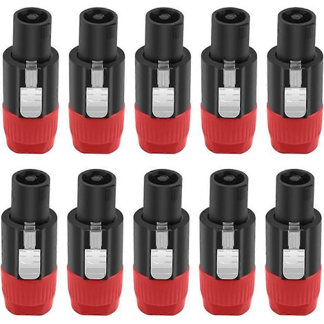 Adaptateur de câble audio pour haut-parleur, connecteur NL4FC à 4 broches, fiche ohm, B-- (1/5)