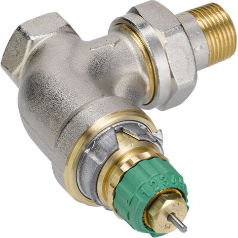 Danfoss Dynamic Valve RA-DV 10 independiente de la presión, R 3/8, Angular, niquelado, 013G7721