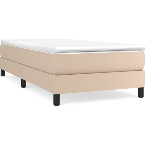 Maison Exclusive - Sommier à lattes de lit avec matelas Cappuccino 90x200 cm (1/5)