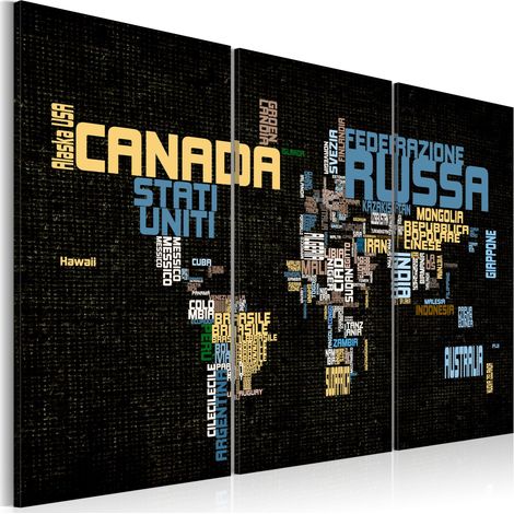 Quadro - The World is not enough - trittico - 60x40 (1/4)