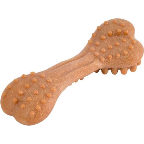 Jouet Os à Mâcher "Picots" 17cm Orange (1/2)