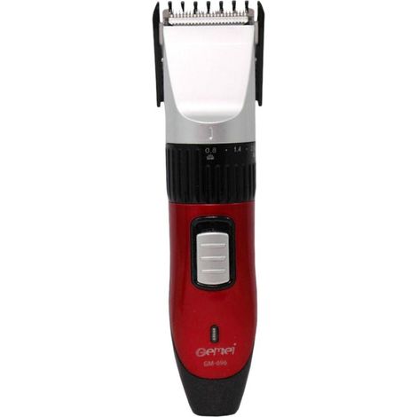 Trade Shop - Recortadora De Pelo Recargable Afeitadora De Barba Inalámbrica Cuchilla De Acero Inoxidable Gm-696 - (1/2)