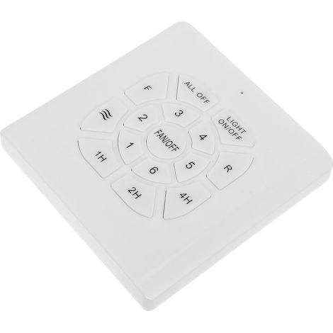 Interrupteur Mural Ventilateur Plafond Vitesses avec Minuterie Commande Séparée Lumière et Ventilateur Régulateur pour Lampe Plafonnier (1/5)