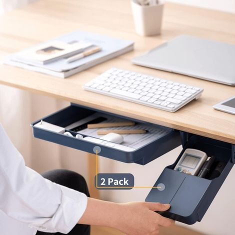 Ce porte-stylo à placer sous un bureau possède un support adhésif et convient aux bureaux, dortoirs, écoles, maisons et autres lieux similaires.