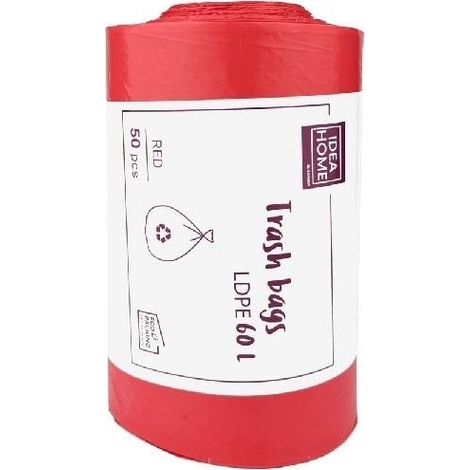 Müllsäcke 60 l rot 50 Stück