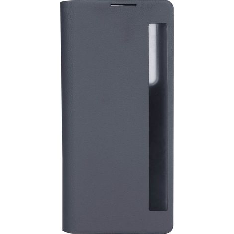 Coque Huawei Mate X2 Coque Aimantée Housse Cuir Rabat Fenêtre Intelligente Coque Flip Blue Foncé (1/5)