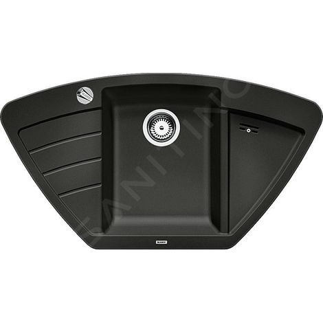 Blanco Zia 9 - Évier en silgranit, 930x510 mm, avec commande de vidage, noir 526030 (1/3)