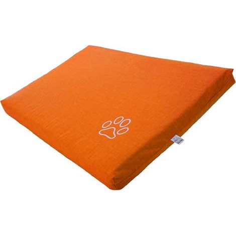 Materassino sfoderabile per animali arancione lunghezza 80 cm