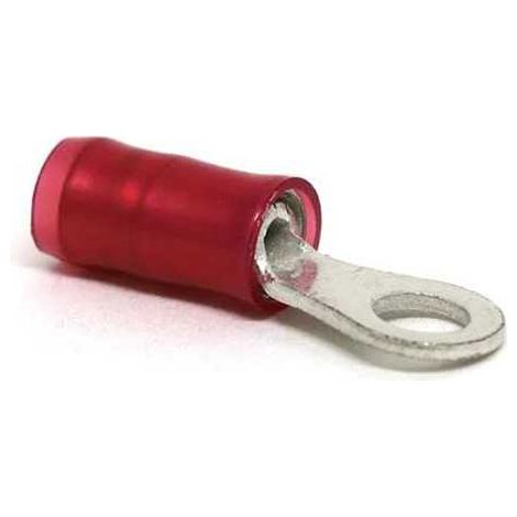 Capocorda a Occhiello 1,5 mm Preisolato Rosso Foro 3 rinforzato