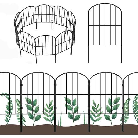 10 x decorative garden fences, 330 x 61 cm, outdoor fence, for landscape and fence design (1/5)