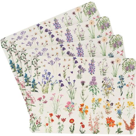 Grupo Erik Botanical Wild Flowers sous-verres floraux 28,2 cm (1/3)
