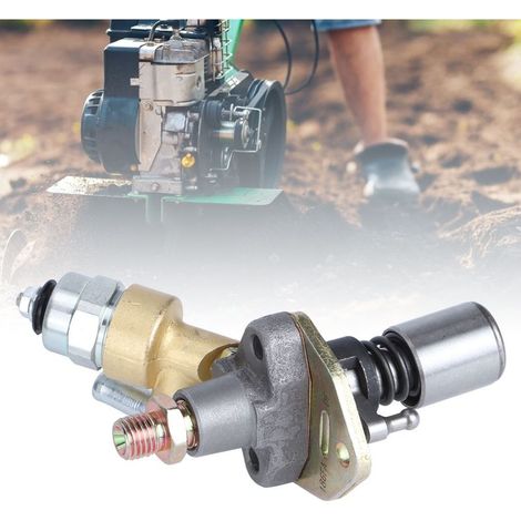 Pompe à injection diesel avec électrovanne pour moteur refroidi par air - Accessoire pour motoculteur miniature (Type A) (1/5)