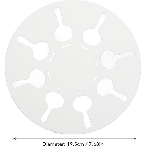 Ortviai Détangleur de draps 2 pièces en PP – pour machine à laver et sèche-linge, diamètre 19,5 cm (1/4)