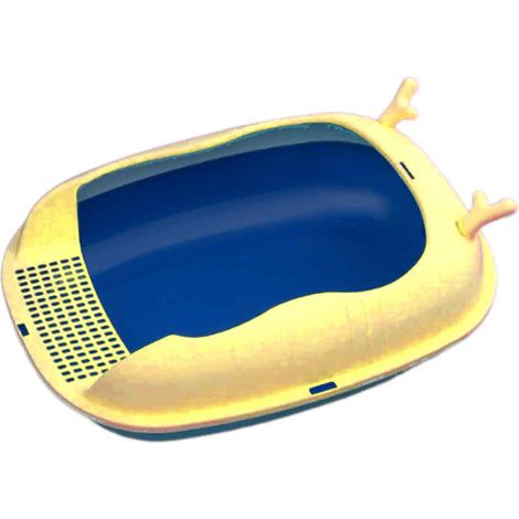 1 Bac à litière,grand format,anti-éclaboussures,semi-fermé,pour chatons,avec accessoires (1/5)
